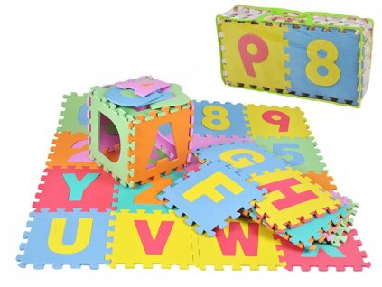 Dětský pěnový koberec - PUZZLE podložka 30 x 30cm - 36 ks