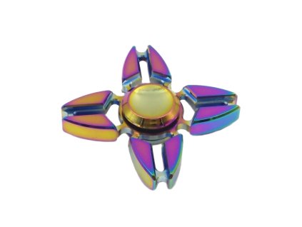 Fidget Spinner Metalowy Teczowy wzor 6 box 3583