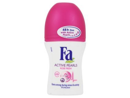 Fa 48h Deo Active pearls - růže 50ml