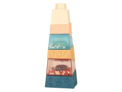Montessori educational pyramid sensory tower with balls 157772