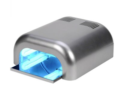 UV lampa na nehty 36W - stříbrná