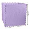 Pěnový koberec - cvičící / dětská podložka 60 x 60cm - 4 ks - fialová