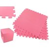 Pěnový koberec - cvičící / dětská podložka 60 x 60cm - 4 ks - růžová