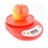 Digitální kuchyňská váha červená 5 Kg + miska