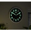 Elegantní fluorescenční nástěnné hodiny se svítícími čísly - 30 cm