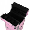 Kosmetický kufr na kolečkách - růžový