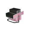 Kosmetický kufr, STRIP růžový - rozkládací