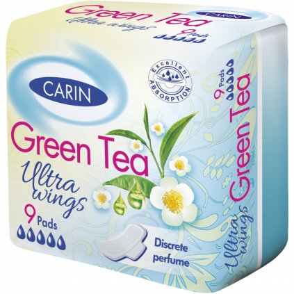 Carine ultra wings Green Tea 9 ks