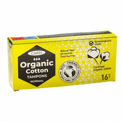 Carin Organic cotton normal tampony 16 ks