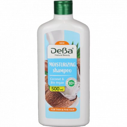 DeBa šampon Moisturizing Coconut & BIO Argan 500 ml