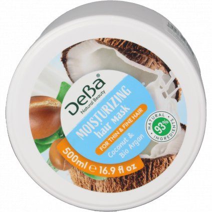 DeBa maska Moisturizing Coconut & Bio Argan 500 ml