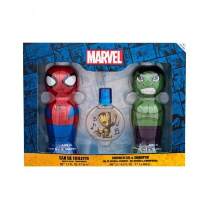 Spiderman a Hulk set 2 ks sprchového gelu + toaletní voda