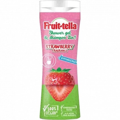 Fruit-tella sprchový gel a šampon Jahoda 300 ml