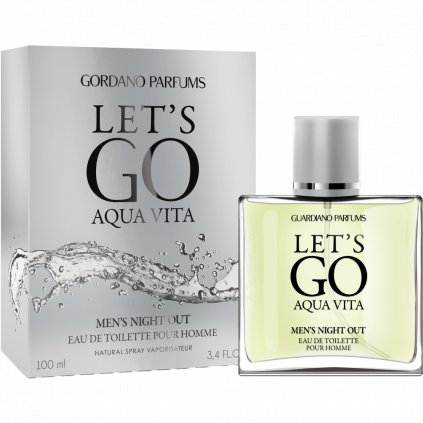 Gordano Lets Go Aqua Vita pánské edt 6 + 1 grátis