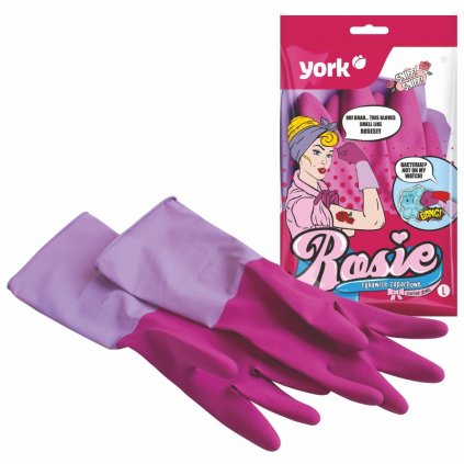 YORK gumové rukavice vonné Rosie L