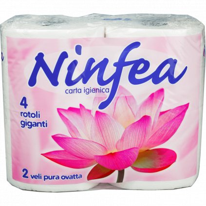 NINFEA toaletní papír vícenásobným návinem 2 vrstvý 4 ks