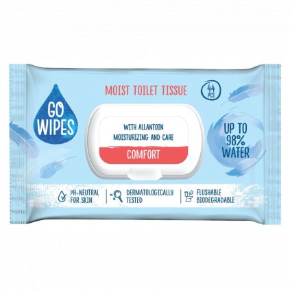 GO WIPES vlhčený toaletní papír 44 ks COMFORT