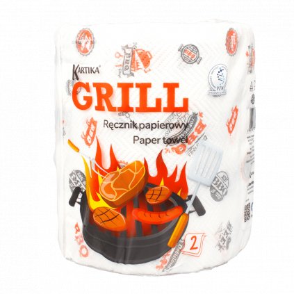 Kuchyňská utěrka potištěná Grill decor 2 vrstvá 1 ks