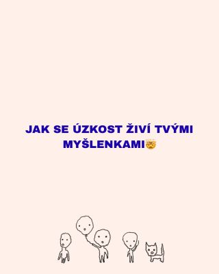 Po delší době jsme zase zpět s našimi slideshow postů.🫶🏻 Úzkost se často živí našimi vlastními myšlenkami.🧠 Myšlenka →...