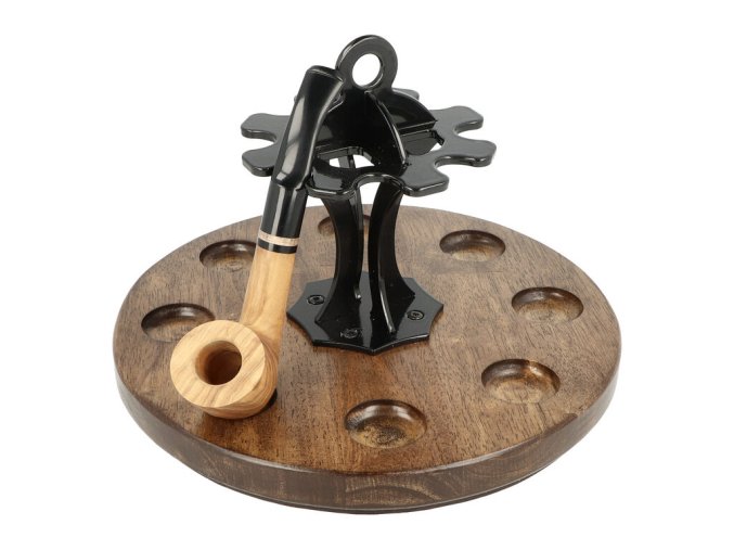 Stojánek na dýmky kulatý, 8ks, tmavý I