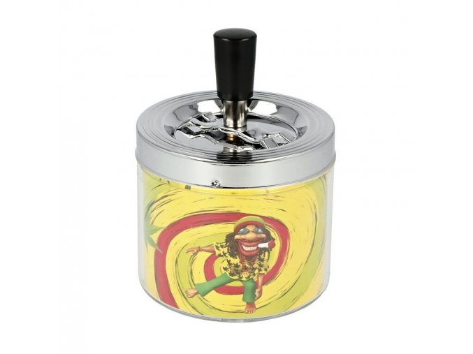 Cigaretový popelník kovový otočný Reggae I, 9cm