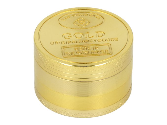 Drtič tabáku kovový Golden, 51mm, 4.díl.