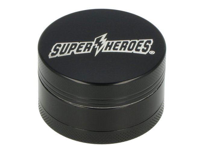 Drtič tabáku keramický Super Heroes Black, 3.díl., 50mm