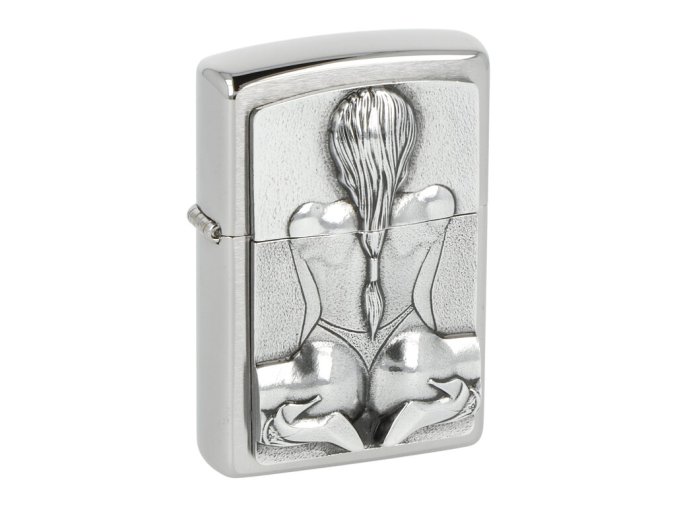 Zapalovač Zippo Kneeling Girl, leštěný