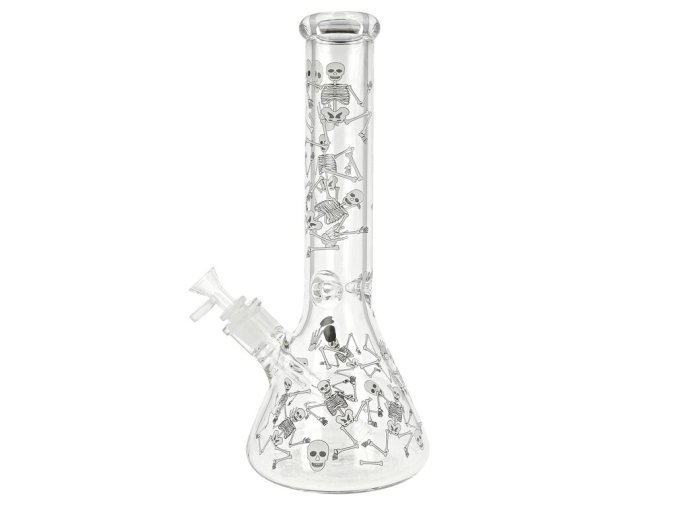Skleněný bong Super Heroes Beaker Skulls, 35cm
