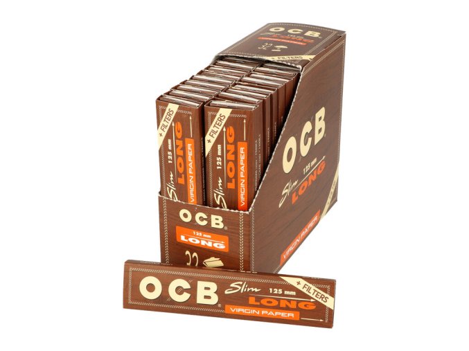 Cigaretové papírky OCB VIRGIN Slim Long + Tips