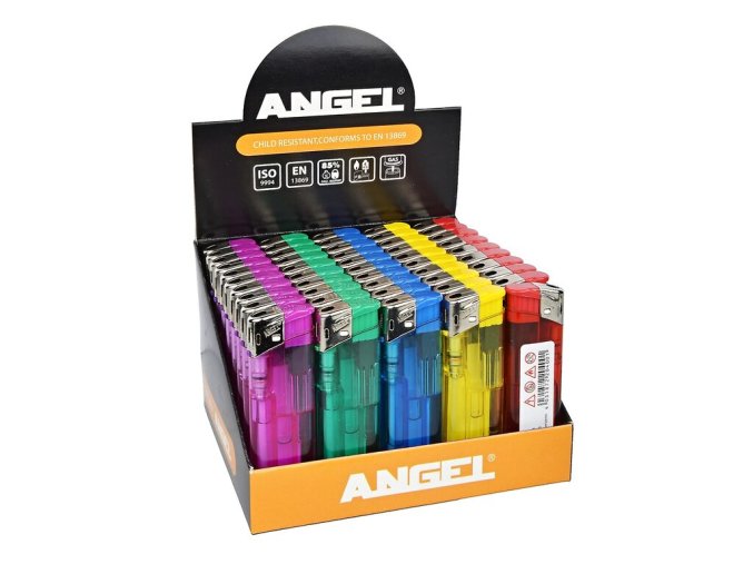 Zapalovač Angel Piezo Transparent