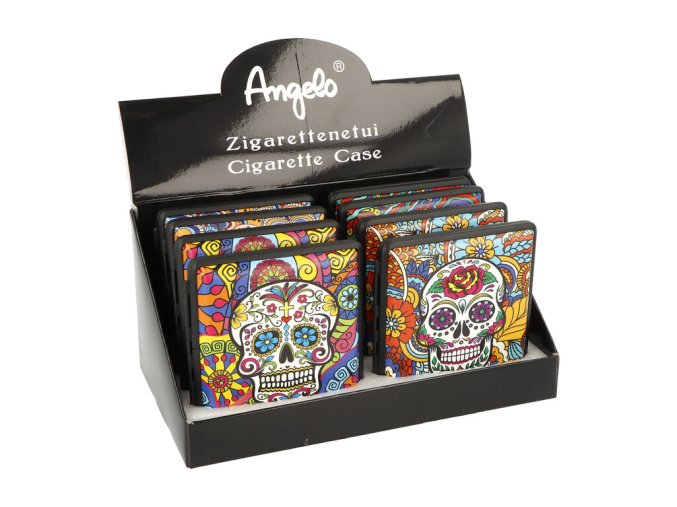 Cigaretové pouzdro Angelo Skull Funky, 20cig.