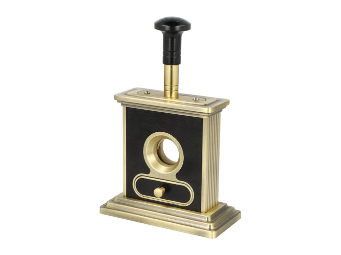 Doutníkový ořezávač Angelo stolní, black/bronze, 20mm