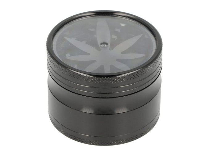 Drtič tabáku kovový Super Heroes ALU Black Hemp, 62mm