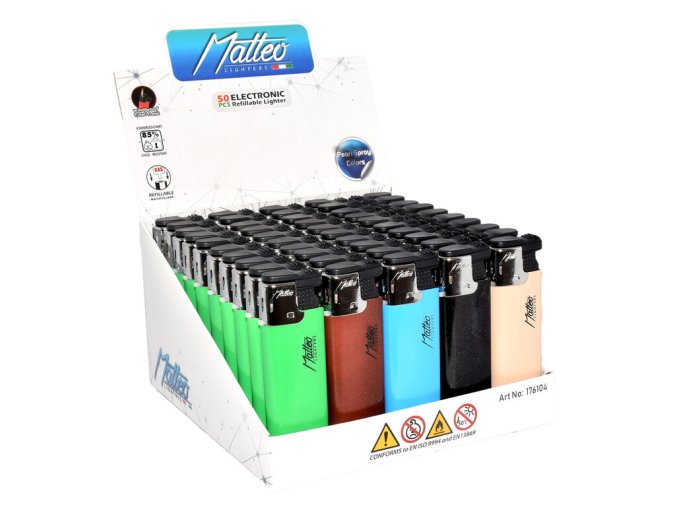 Zapalovač Matteo Turbo Pearl Spray