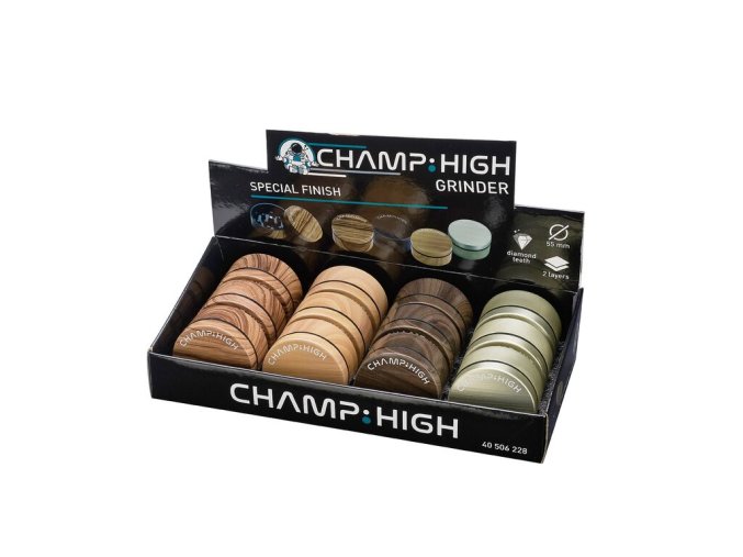 Drtič tabáku plastový Champ High Wooden, 56mm