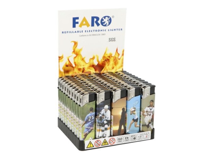 Zapalovač FARO Piezo Sports