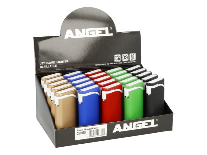 Zapalovač Angel Piezo Colored 5mix