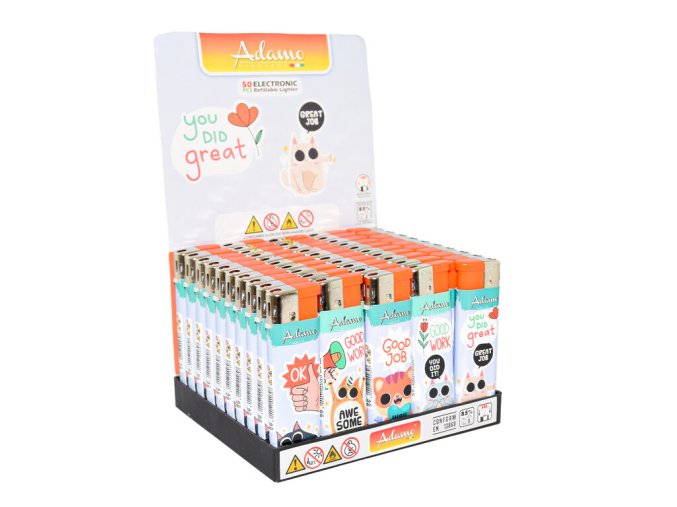 Zapalovač Adamo Piezo Positive Animals