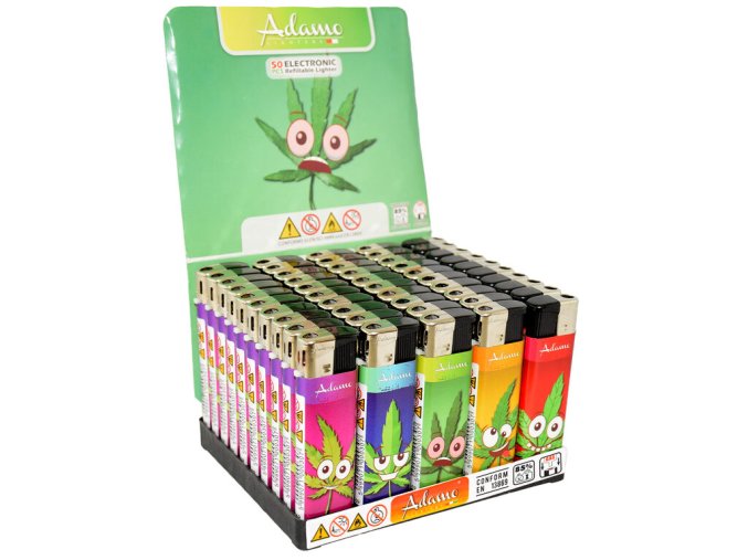 Zapalovač Adamo Piezo Funny Leaf