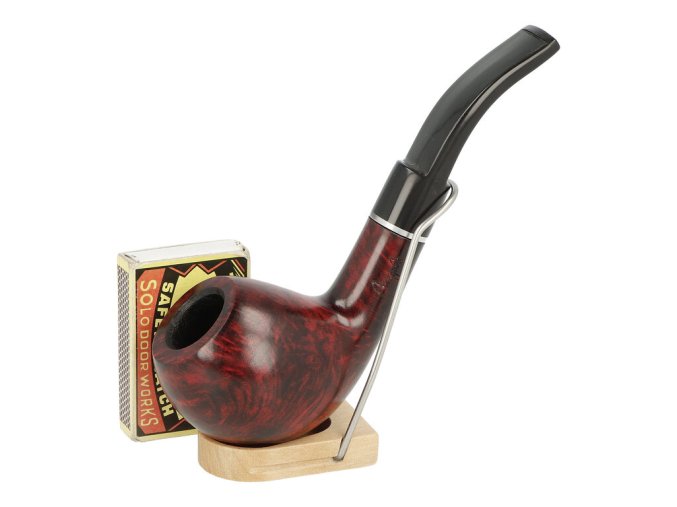 Dýmka Angelo zahnutá čer., II, filtr 9mm