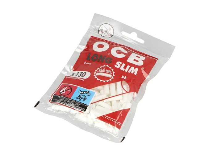 Cigaretové filtry OCB Long Slim, 6mm