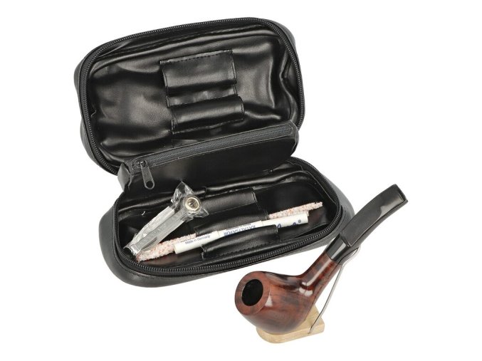 Sada dýmka Angelo, startovací set, dýmka zahnutá + etue III, filtr 9mm