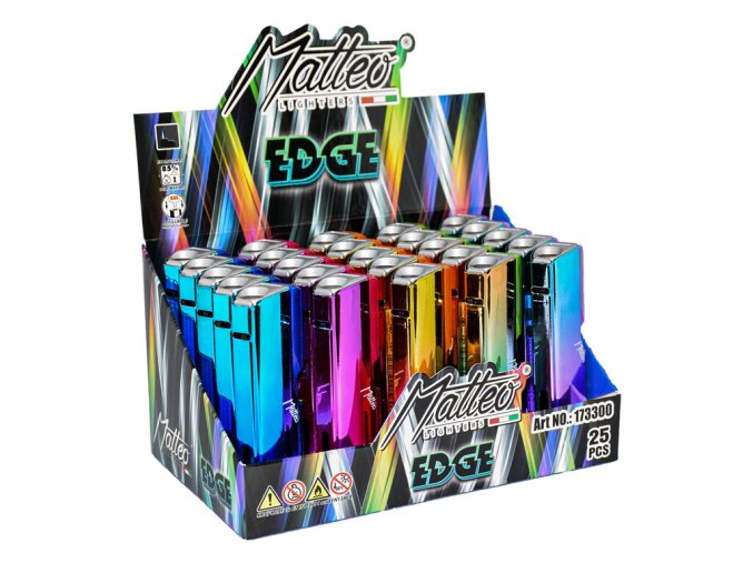 Zapalovač Matteo Metal Edge Aura