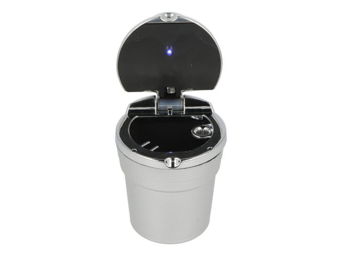 Popelník do auta FL LED, silver