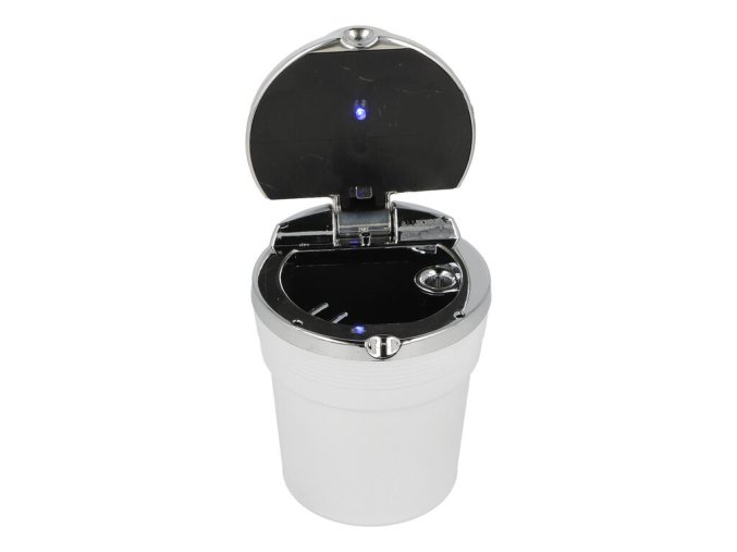 Popelník do auta FL LED, white