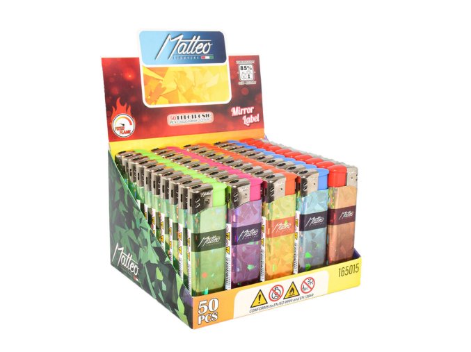 Zapalovač Matteo Piezo Mirror Shards