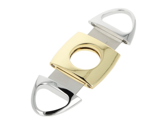 Doutníkový ořezávač Faro silver/gold, 22mm