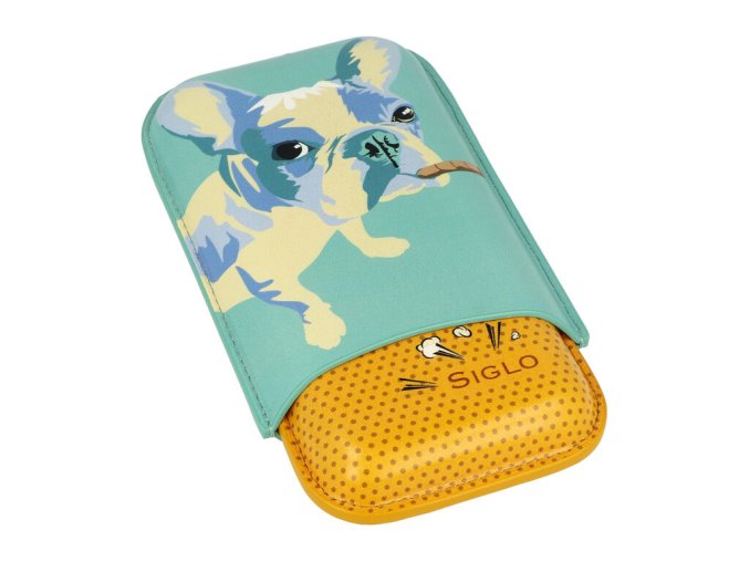 Pouzdro na 3 doutníky Siglo Dog