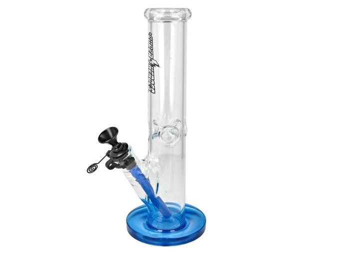 Skleněný bong Super Heroes Transparent Modrý, 30cm